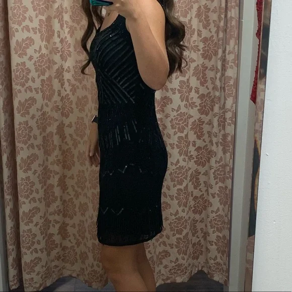 black fringe homecoming dress Primavera Fringe Homecoming Dress 4003 Bright Blue / 6